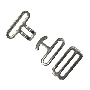 1.5" Surcingle Buckle Stamped Metal (3 piece set)