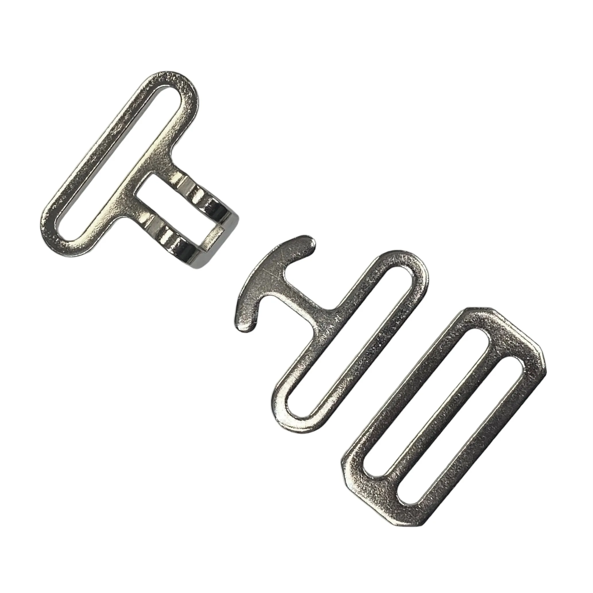1.5" Surcingle Buckle Stamped Metal (3 piece set)