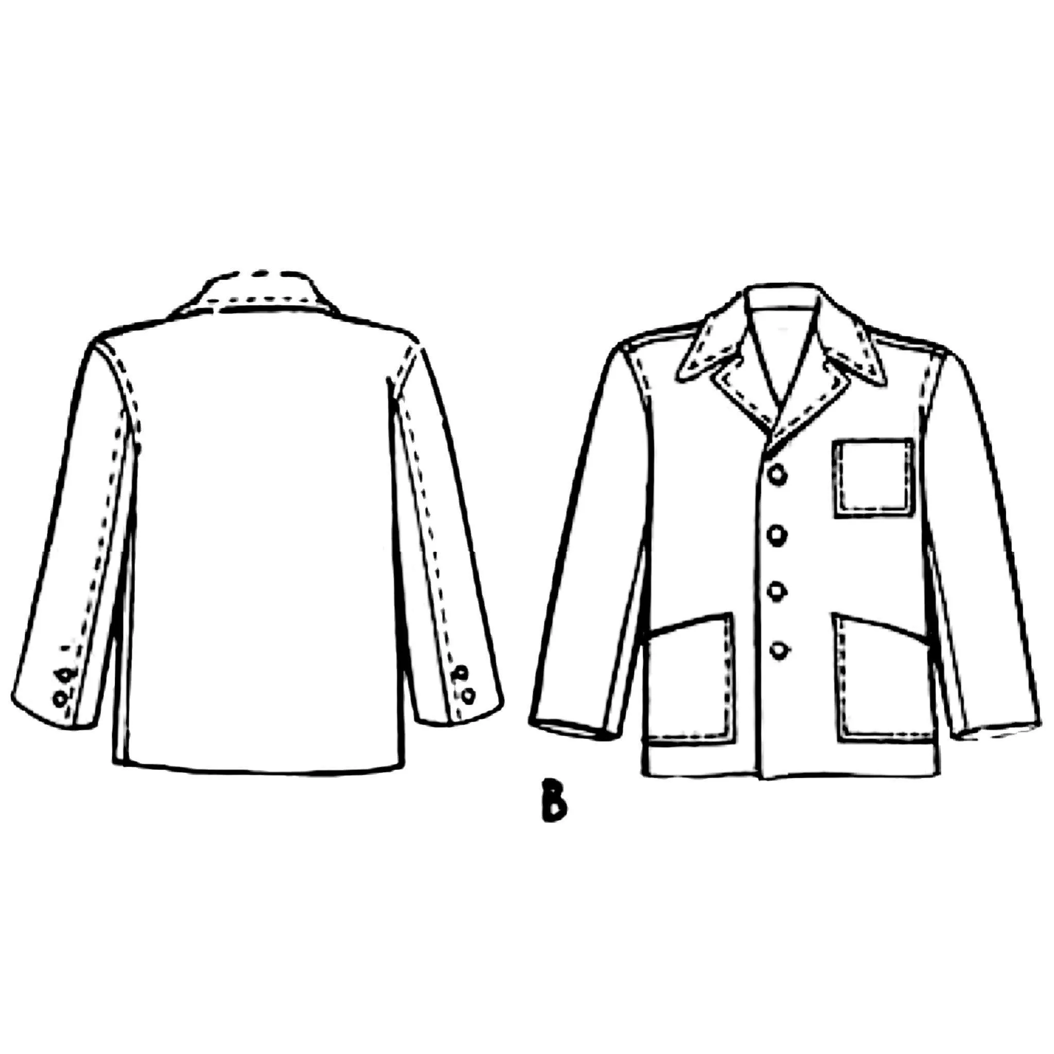 1940s Pattern, Men's Sports Jacket - Multi-sizes