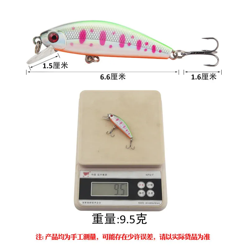 2pcs Lure Mino Five Mesh Submerged Tossing Type Snakehead Fishing Gear 6.6cm9.5g