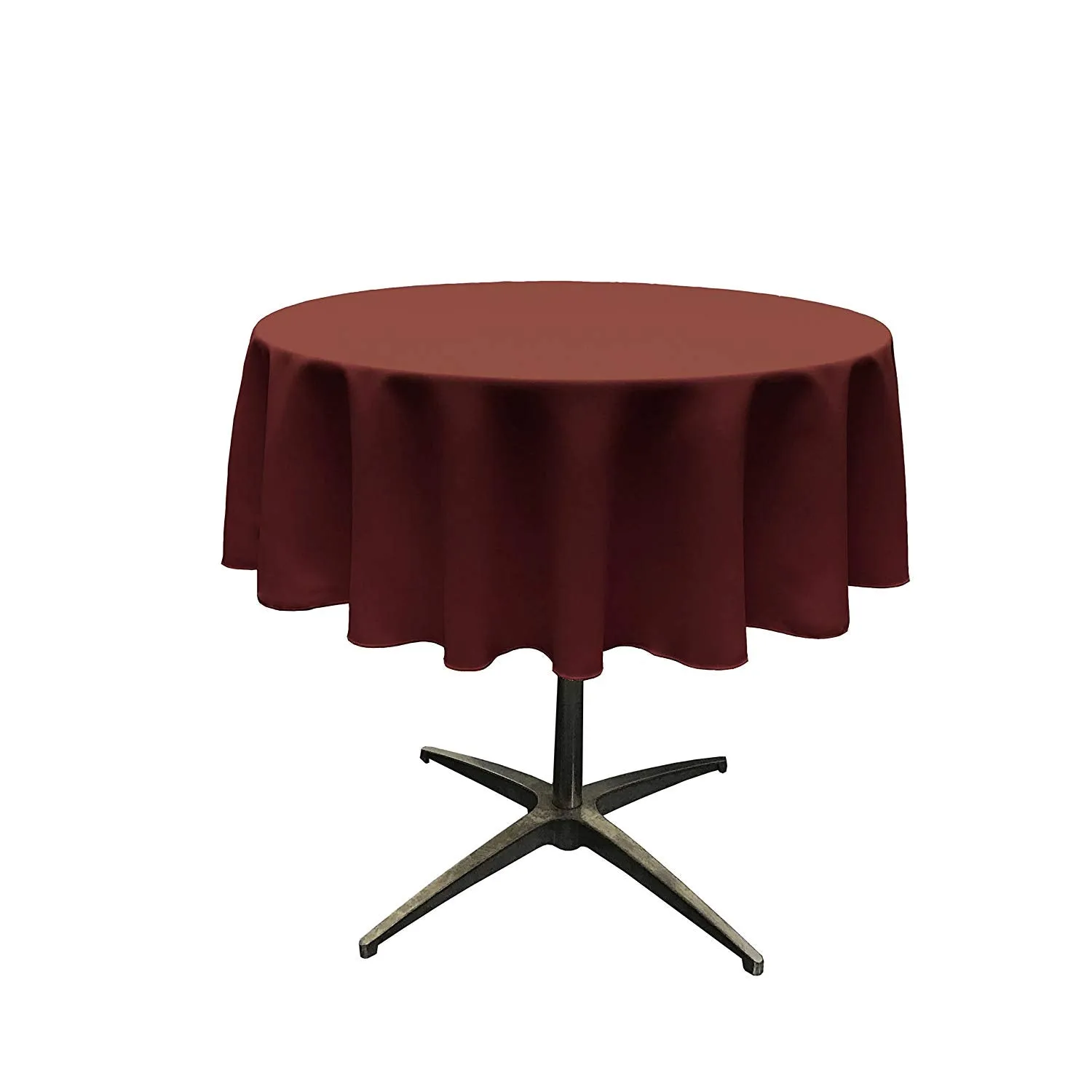 51" ROUND POLYESTER POPLIN TABLECLOTH