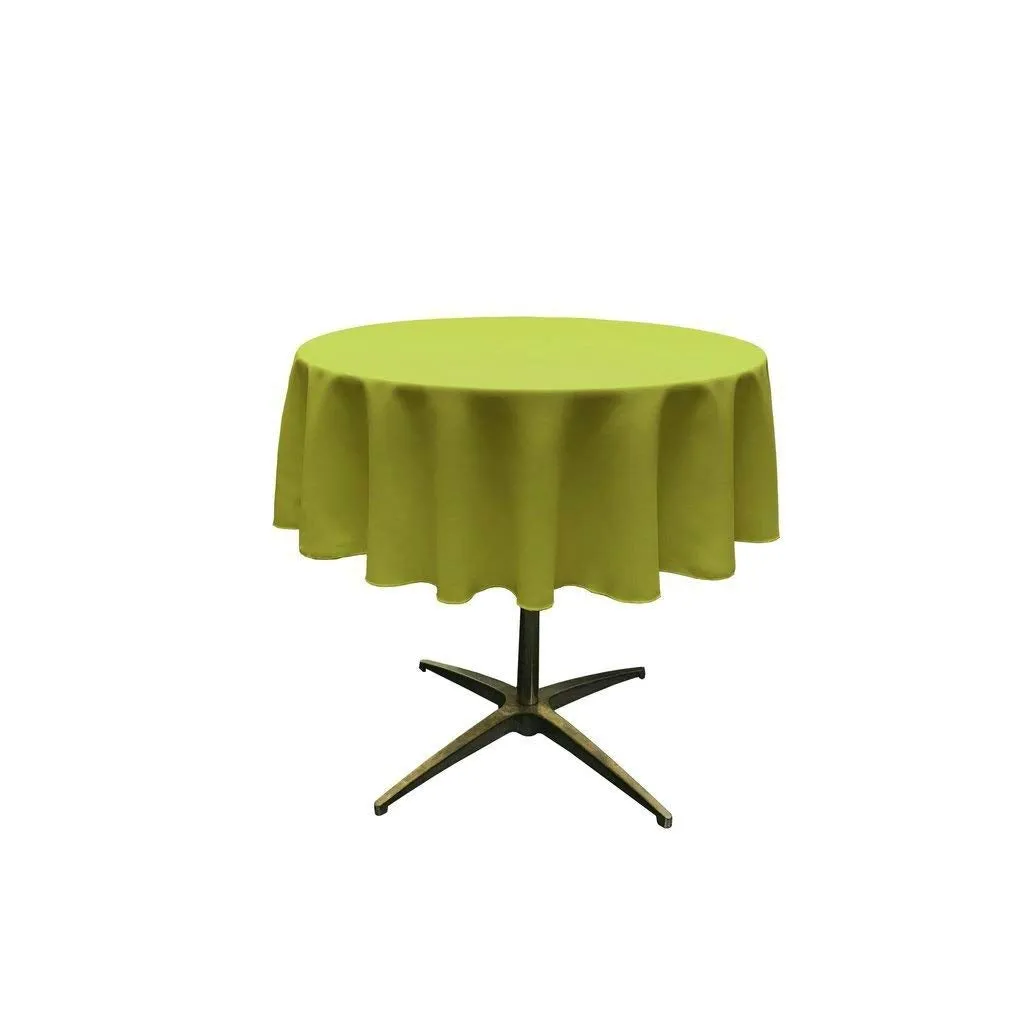 51" ROUND POLYESTER POPLIN TABLECLOTH
