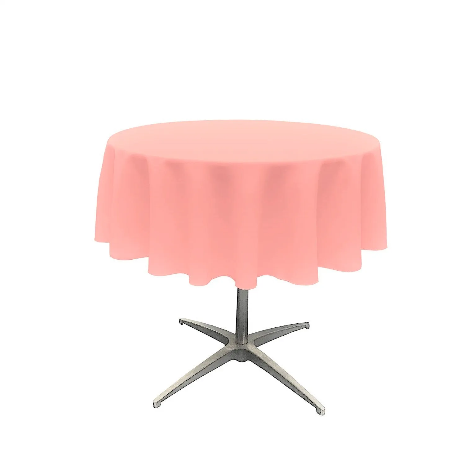 51" ROUND POLYESTER POPLIN TABLECLOTH
