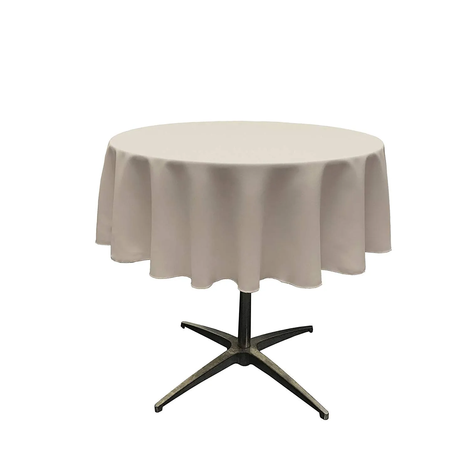 51" ROUND POLYESTER POPLIN TABLECLOTH