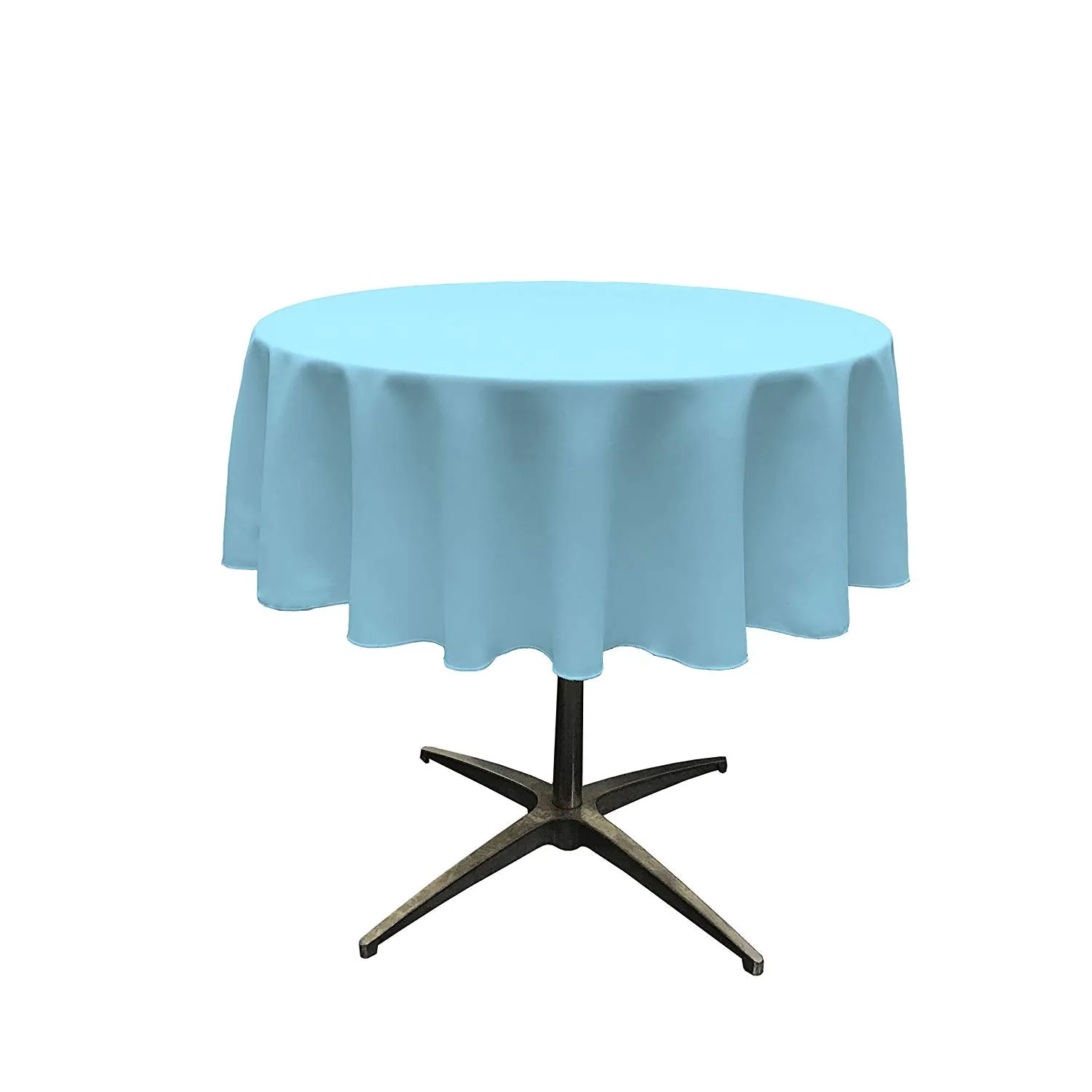 51" ROUND POLYESTER POPLIN TABLECLOTH