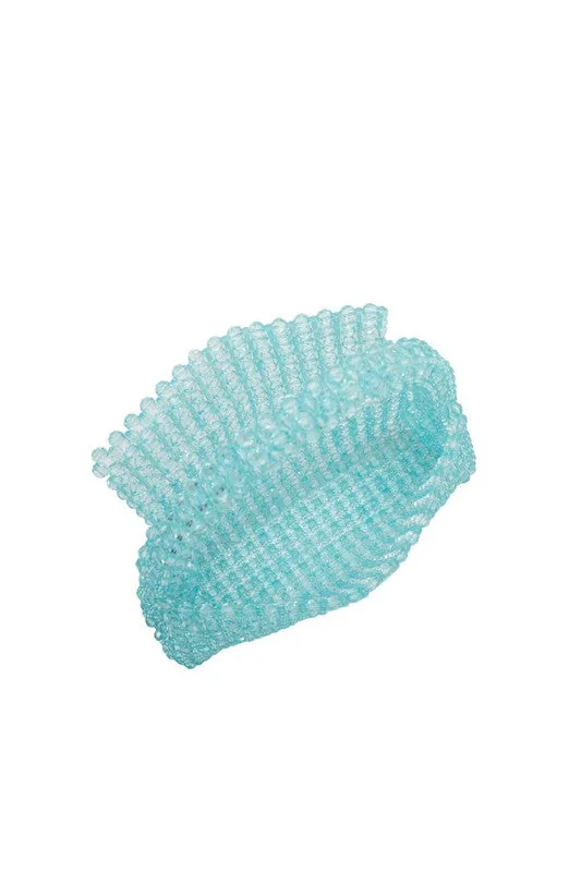 Aqua Sherry Lime Beaded Top Handle Bag
