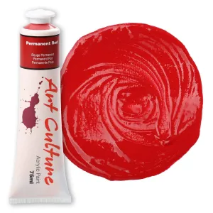 Art Culture Acrylic Paint Permanent Red 75ml