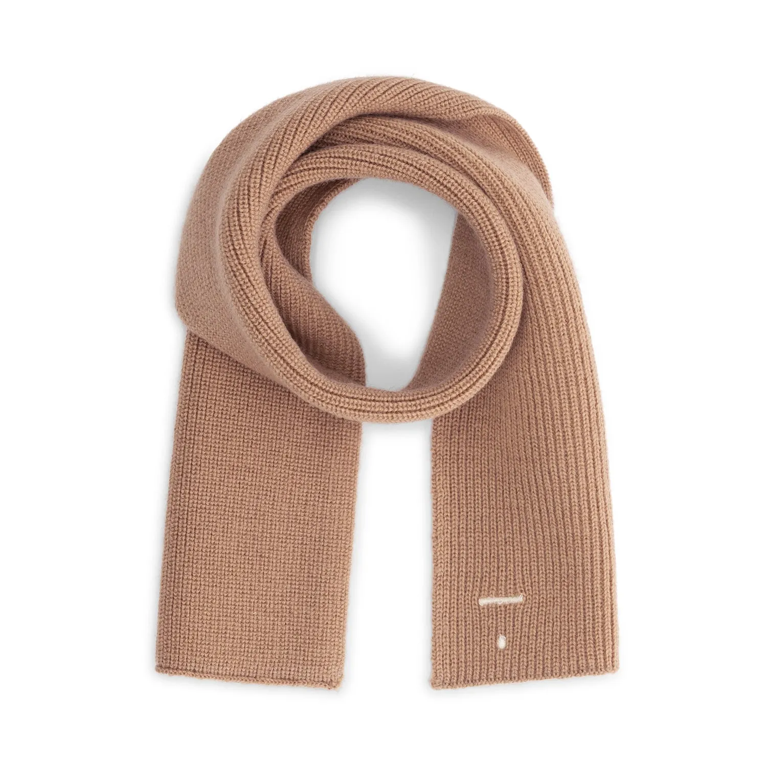 Baby Knitted Scarf, Biscuit