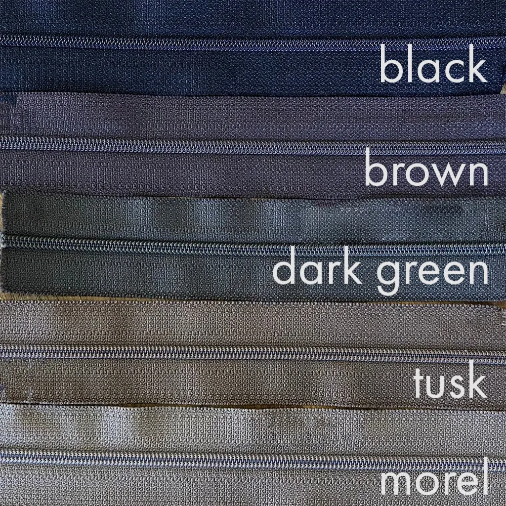 brown | nylon | zipper swatch
