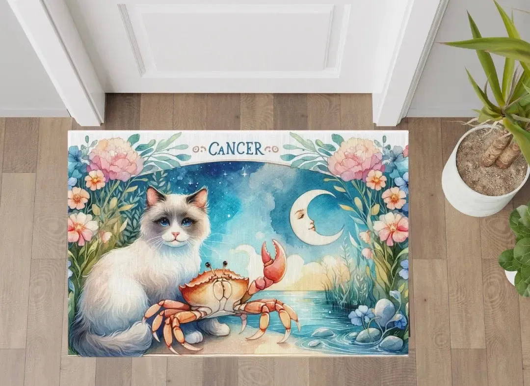 Cancer Zodiac - Cat Lover - Indoor/Outdoor Rug