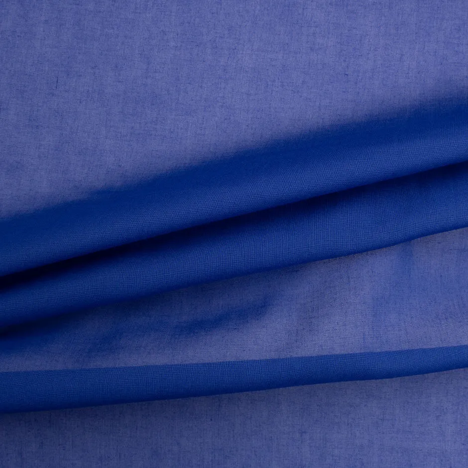 Deep Cobalt Blue Cotton Voile