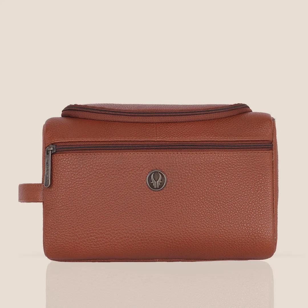 DELTA Leather Toiletry Bag For Men & Women