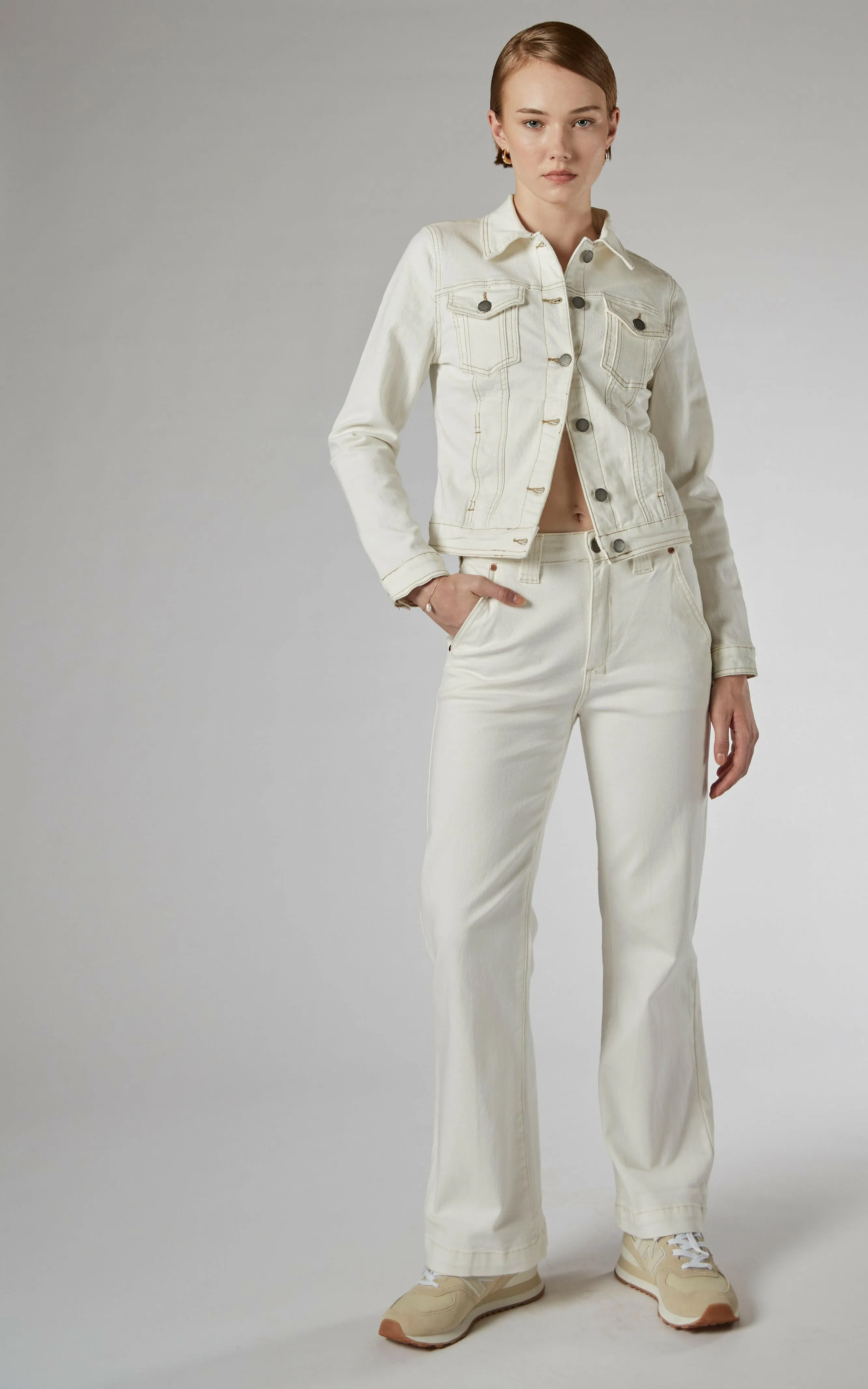 Dita Ivory Denim Jacket