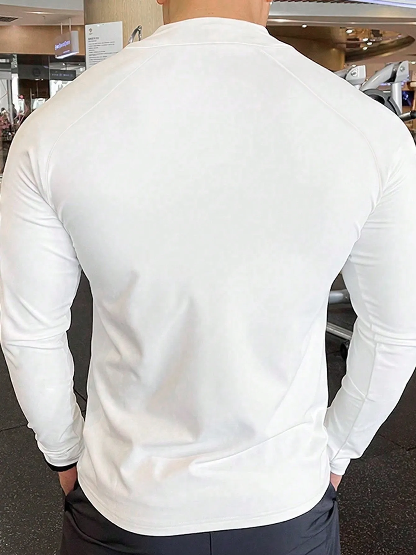 Fitness Men's Striped Detail Sports Jacket