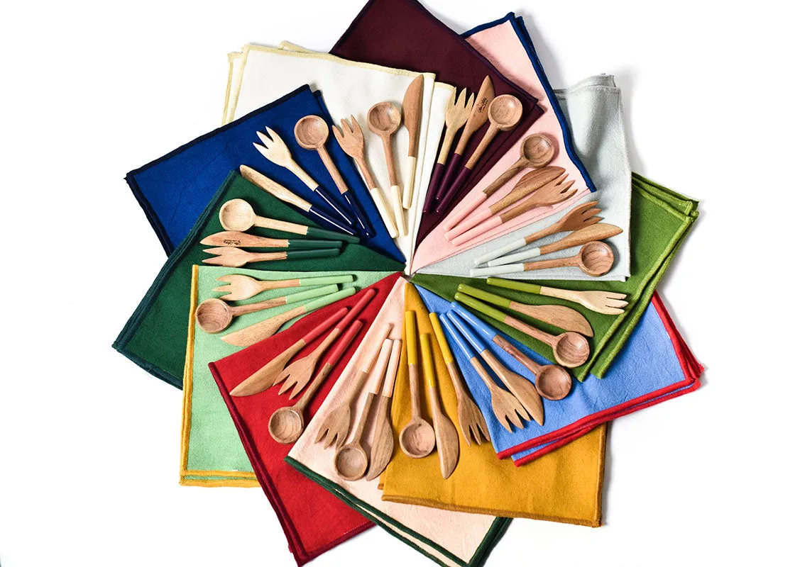 Fundamental Red Wood Appetizer Fork