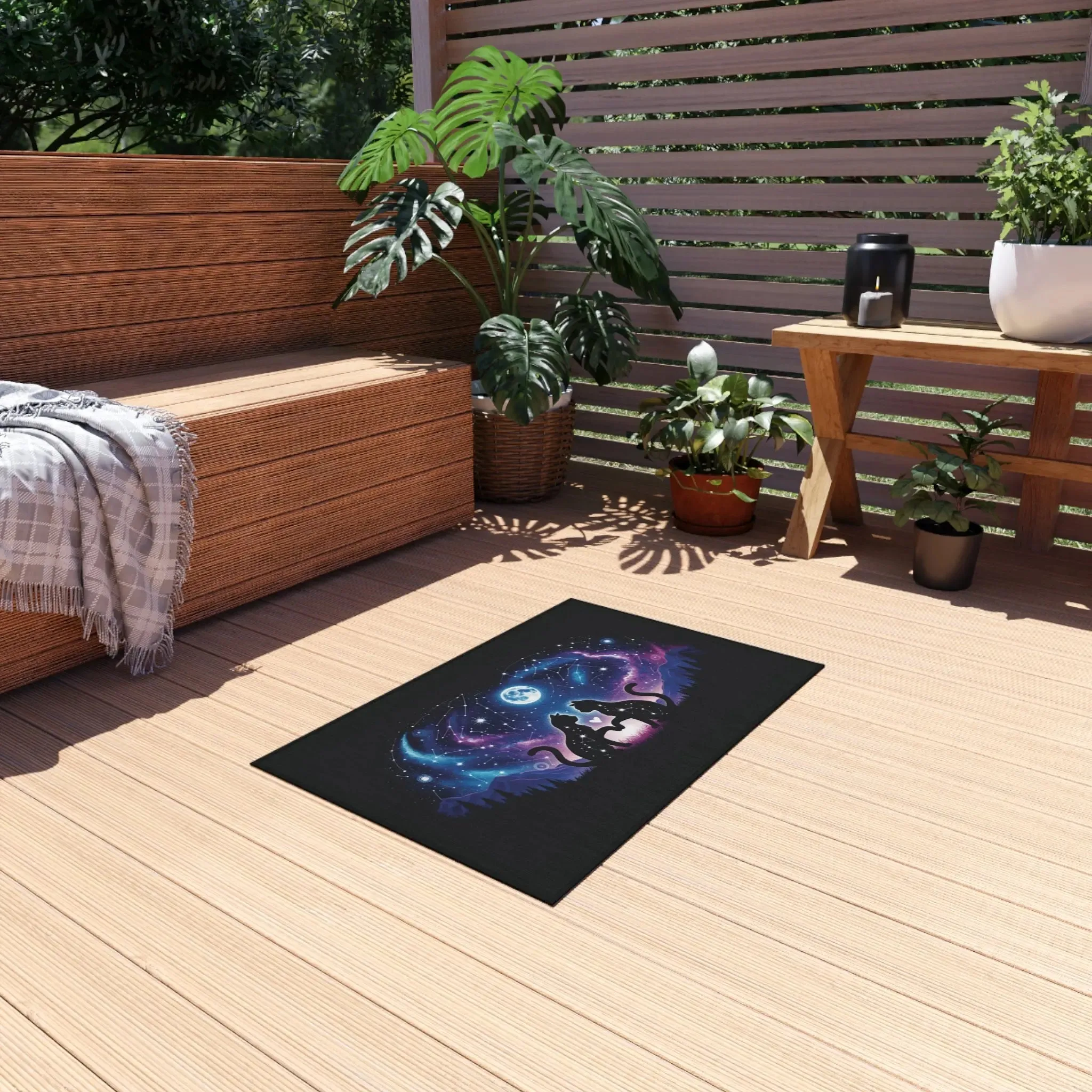 Galaxy Cat Lovers - Indoor/Outdoor Rug