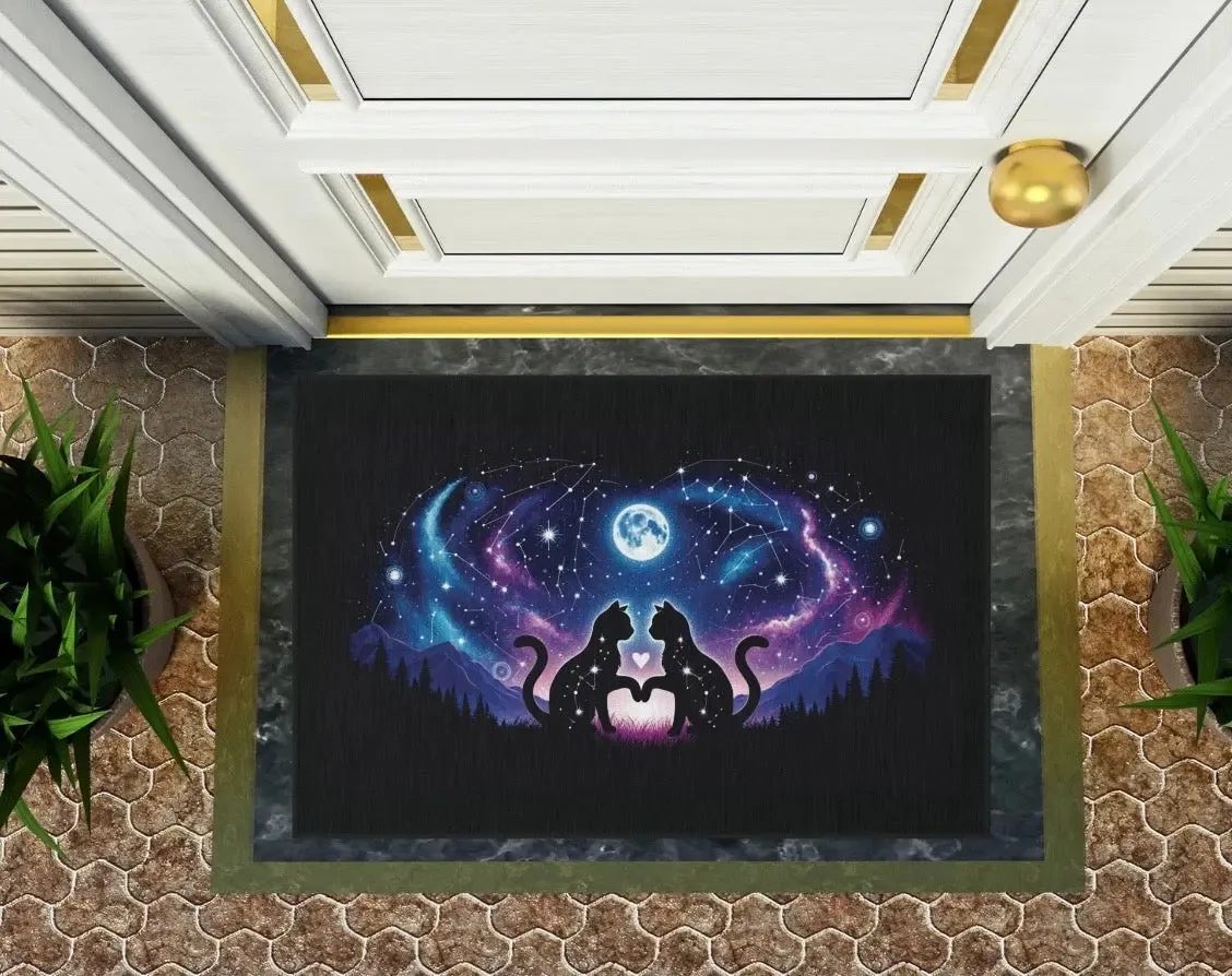Galaxy Cat Lovers - Indoor/Outdoor Rug