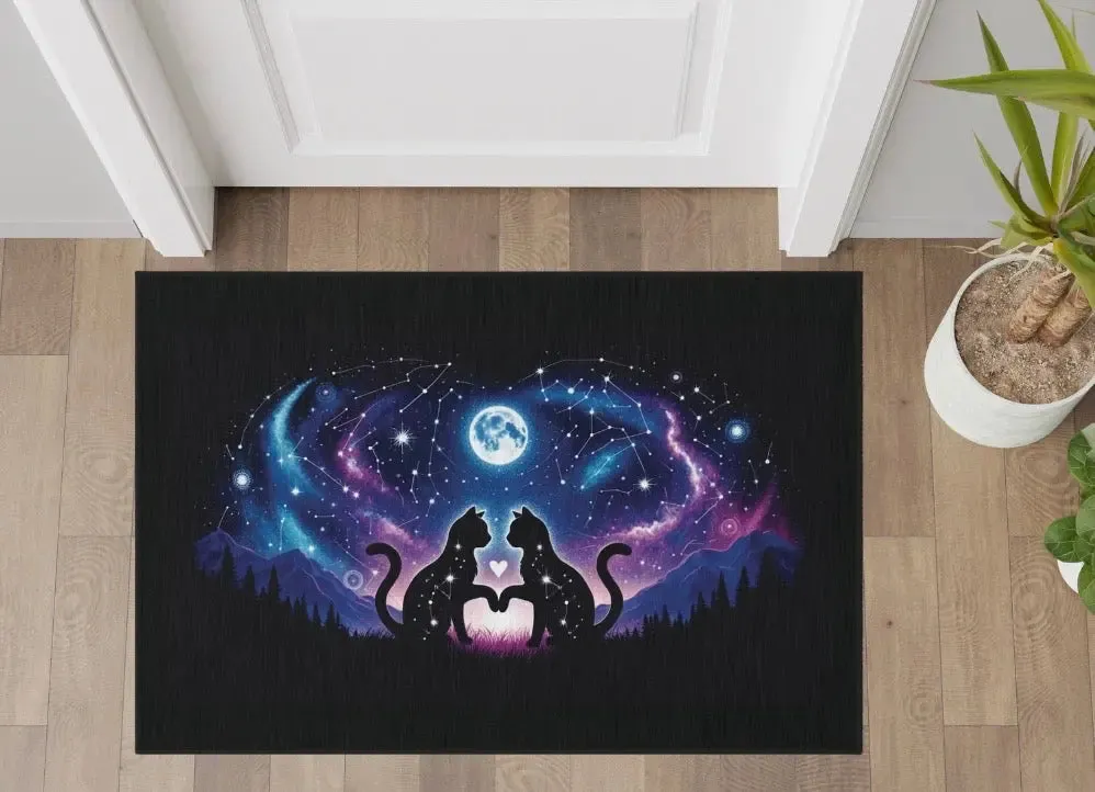Galaxy Cat Lovers - Indoor/Outdoor Rug