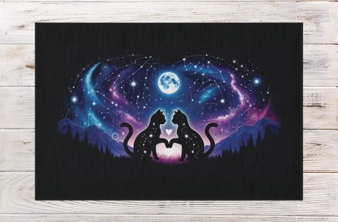 Galaxy Cat Lovers - Indoor/Outdoor Rug