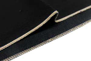 HEAVY DOUBLE BLACK ORANGE SELVEDGE ID*