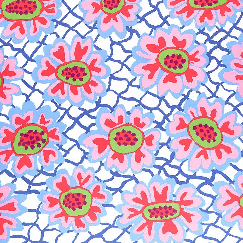 Kaffe Fassett Collective - February 2023 - Flower Net White 108" Wide Backing