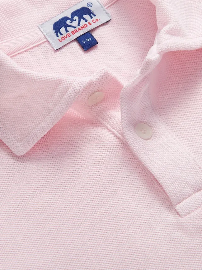 Kids Pastel Pink Pensacola Polo Shirt