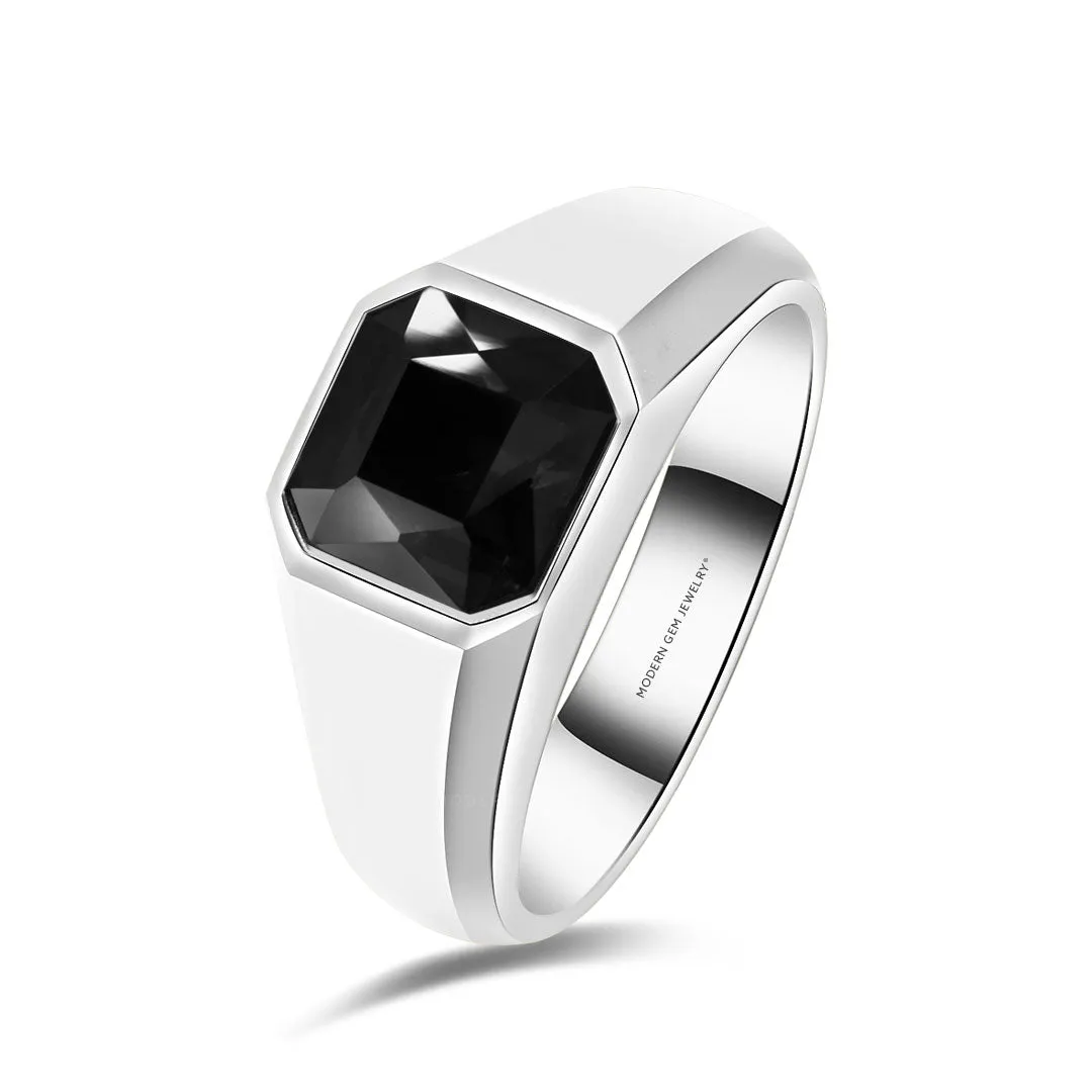 Matte Black Men's Wedding Band