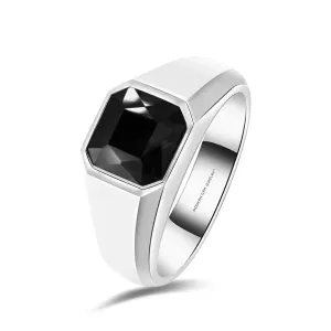 Matte Black Men's Wedding Band