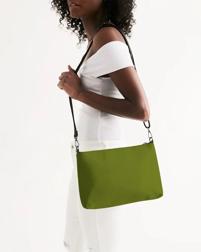 Medium Dark Yellow Warm Green Zip Pouch | Medium Dark Pure Yellow Warm Green | C25M0Y100K60