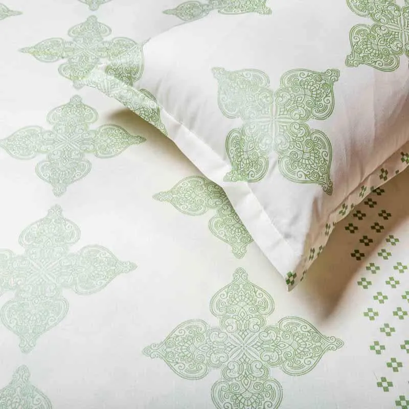 Metrix Bliss Bedsheet - Green