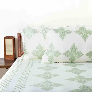 Metrix Bliss Bedsheet - Green