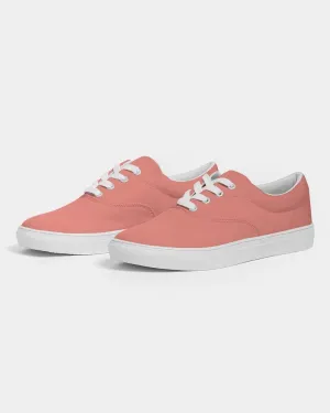 Pastel Pink Red Women's Canvas Sneakers | Women's | Bright Pastel Pink Red | C0M60Y45K0