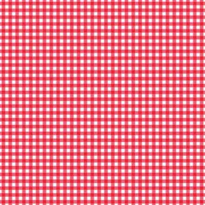 Picnic Florals - Gingham Red