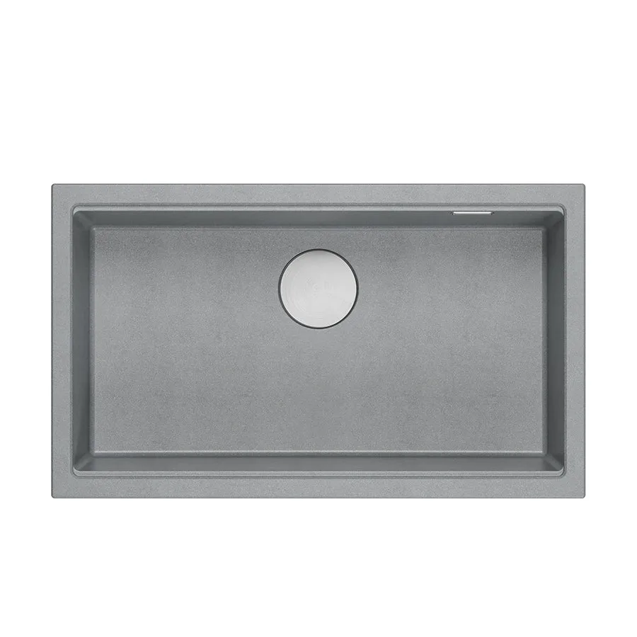 Quadron Logan 110 Silver Stone, topmount or undermount sink