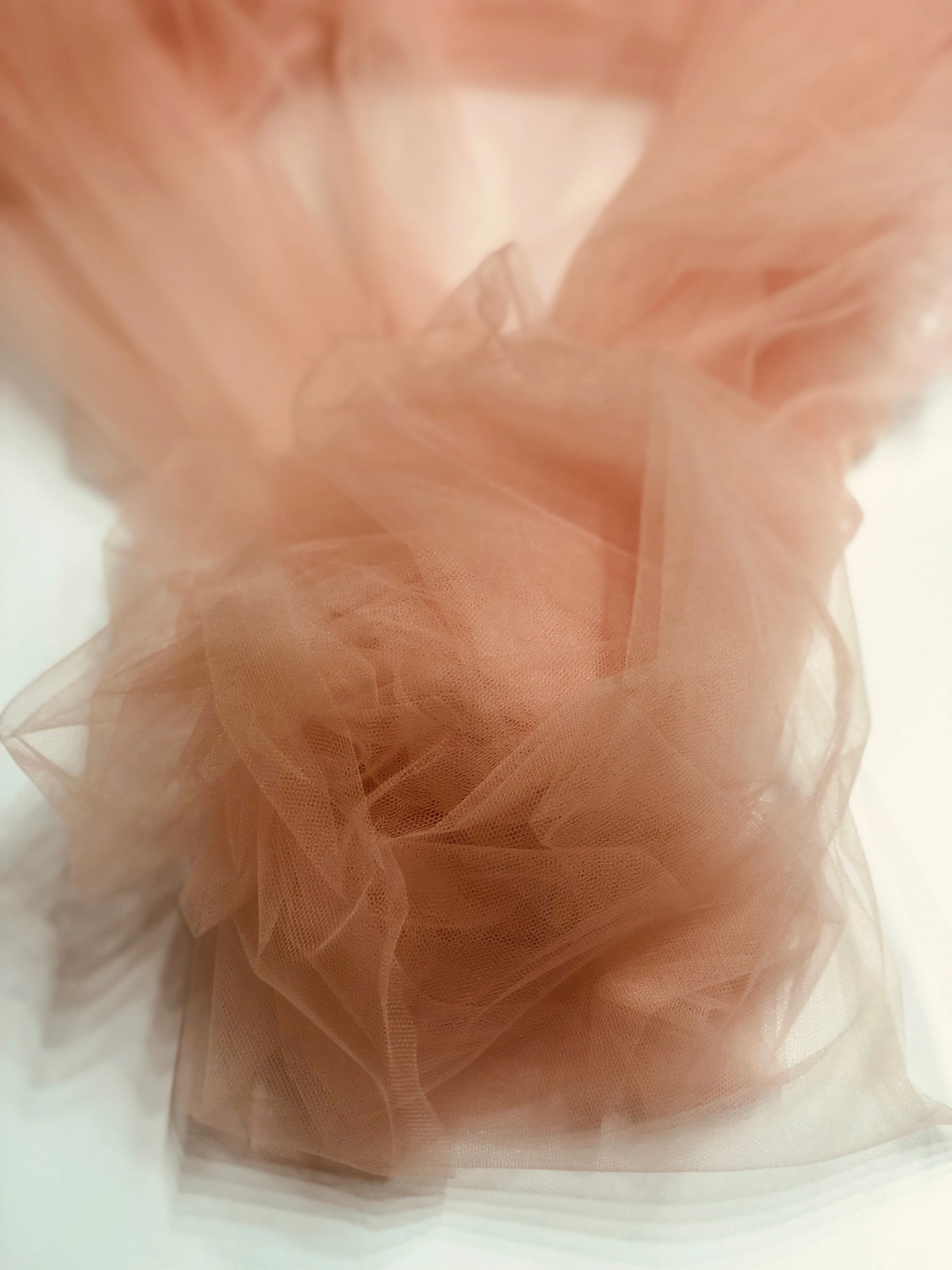 Rose Italian Nylon Tulle Fabric