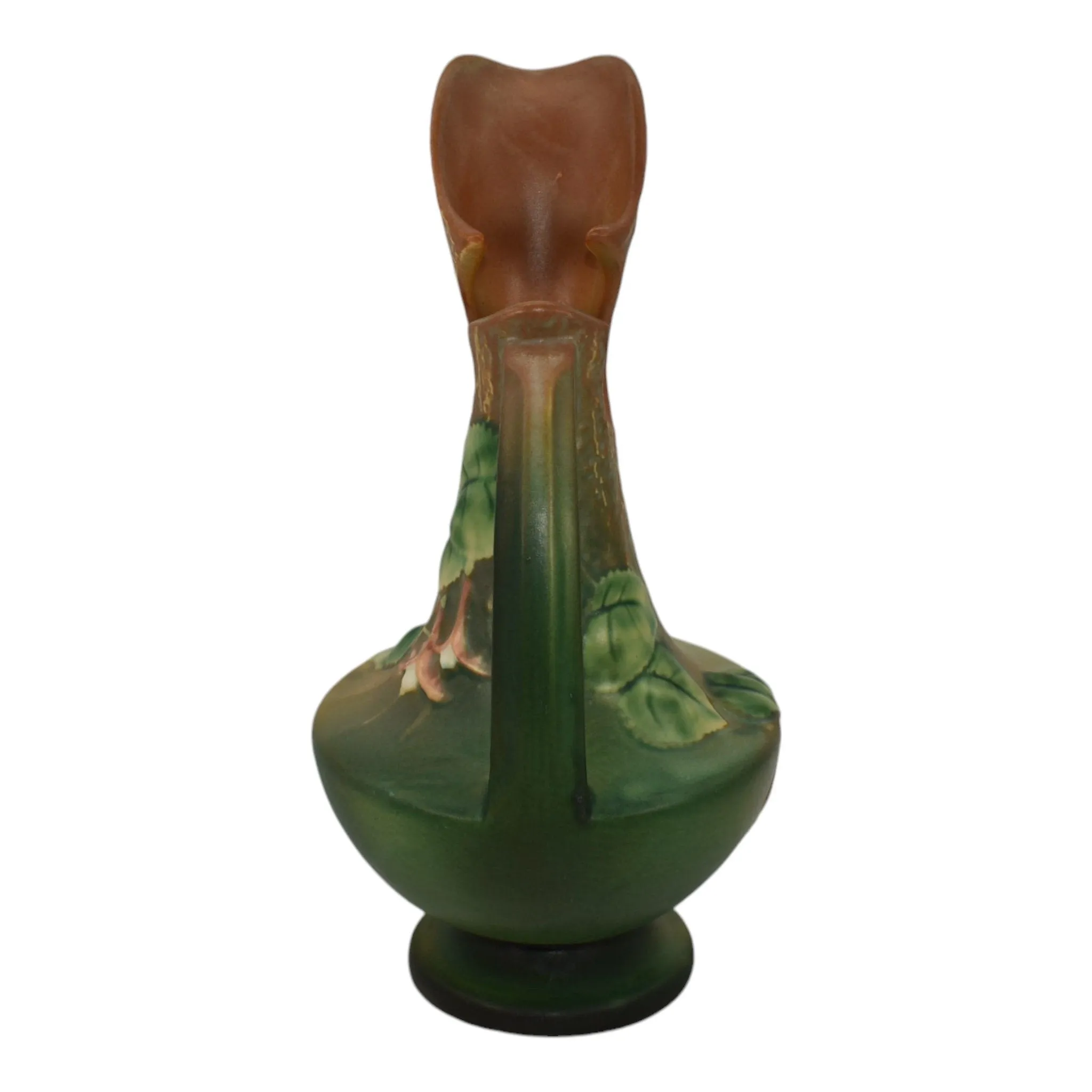 Roseville Fuchsia Green 1938 Vintage Art Pottery Ceramic Pitcher Ewer 902-10