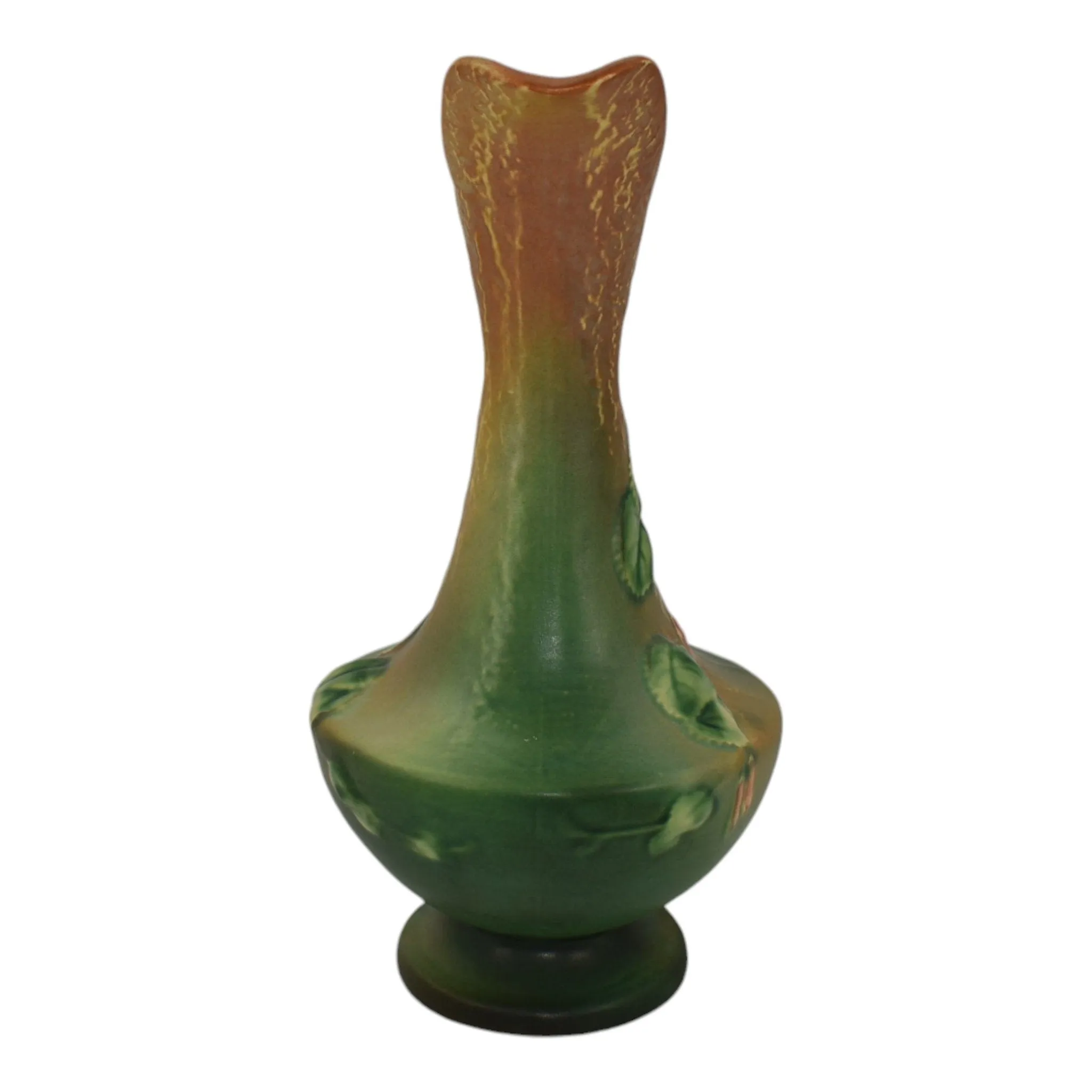 Roseville Fuchsia Green 1938 Vintage Art Pottery Ceramic Pitcher Ewer 902-10