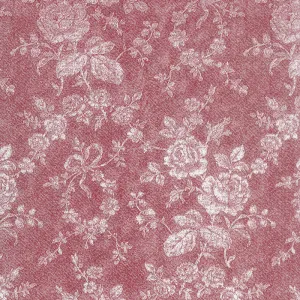Rustic Romance - Rose Dark Red Yardage