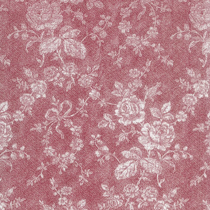 Rustic Romance - Rose Dark Red Yardage