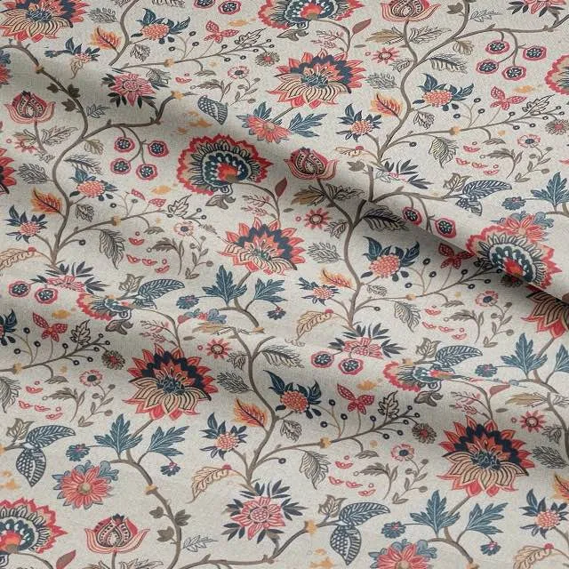 Sanvi Crewel Linen Fabric