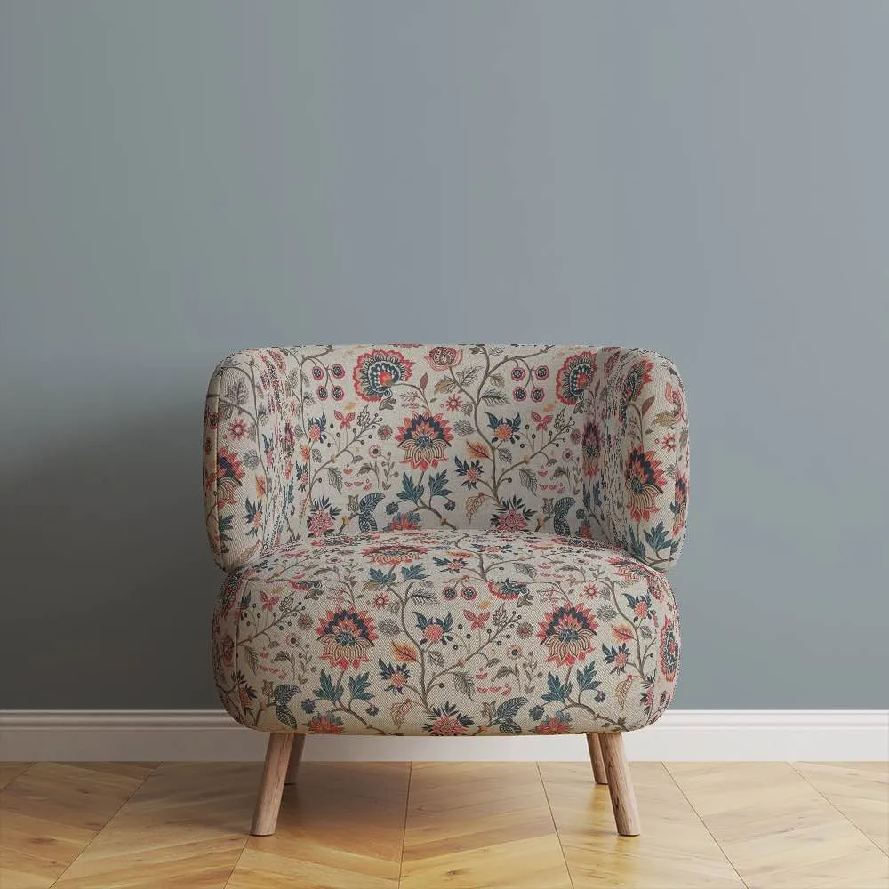Sanvi Crewel Linen Fabric
