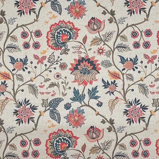 Sanvi Crewel Linen Fabric