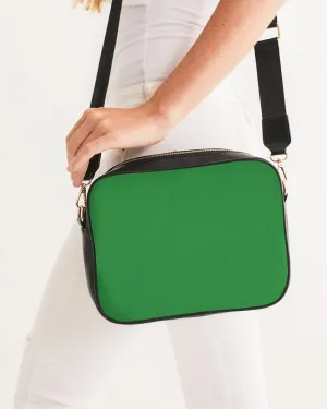 Shaded Green Crossbody Bag | C75M0Y100K30