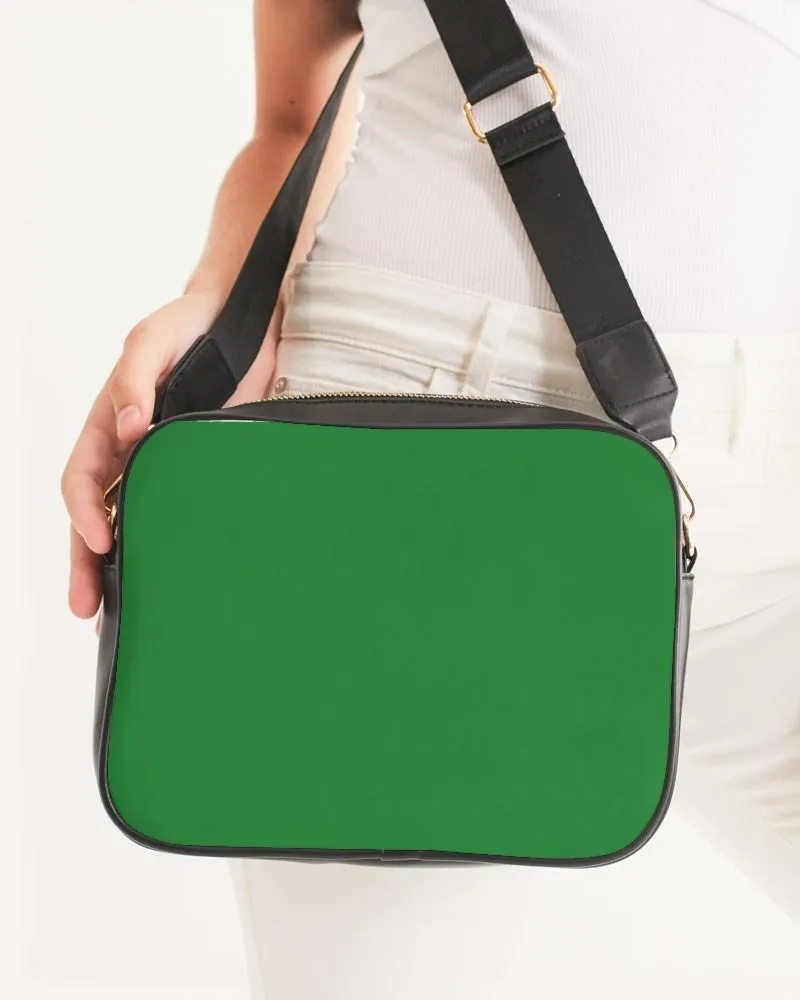 Shaded Green Crossbody Bag | C75M0Y100K30