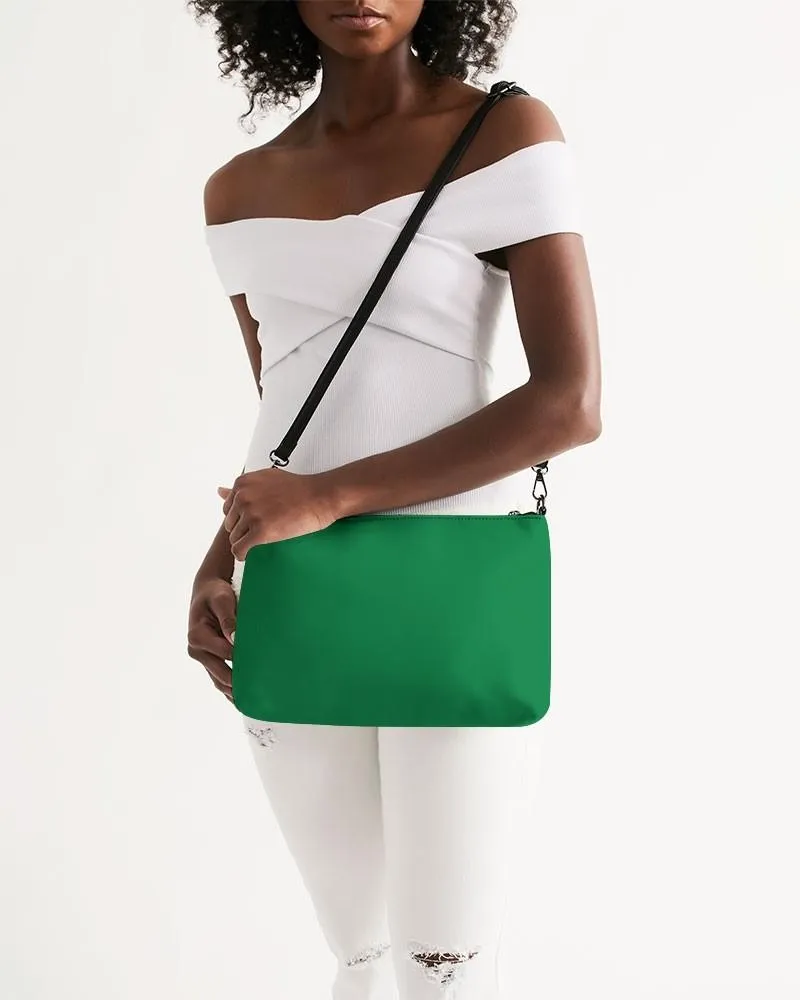 Shaded Green Zip Pouch | C100M0Y100K30
