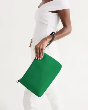 Shaded Green Zip Pouch | C100M0Y100K30