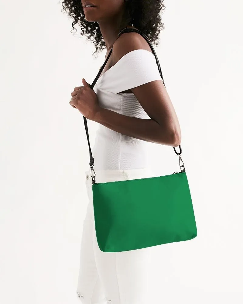 Shaded Green Zip Pouch | C100M0Y100K30