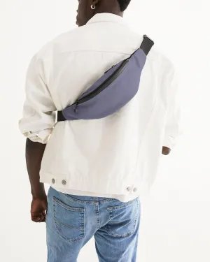 Shaded Pale Pastel Blue Gray Belt Bag | C30M30Y0K30