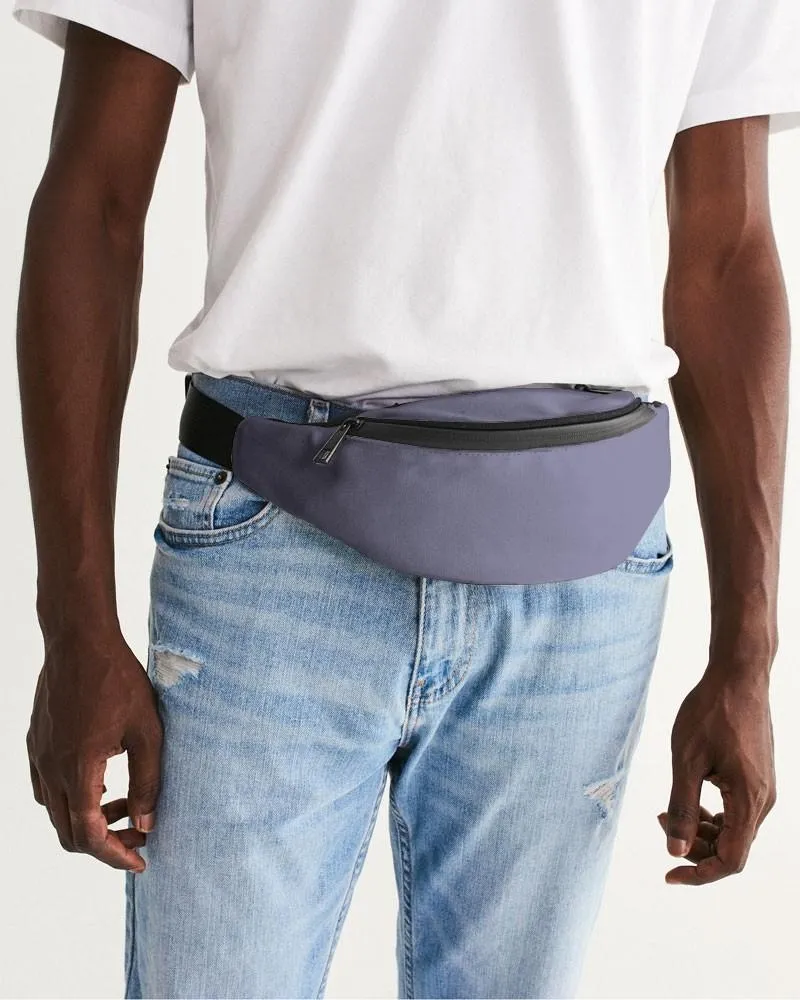 Shaded Pale Pastel Blue Gray Belt Bag | C30M30Y0K30