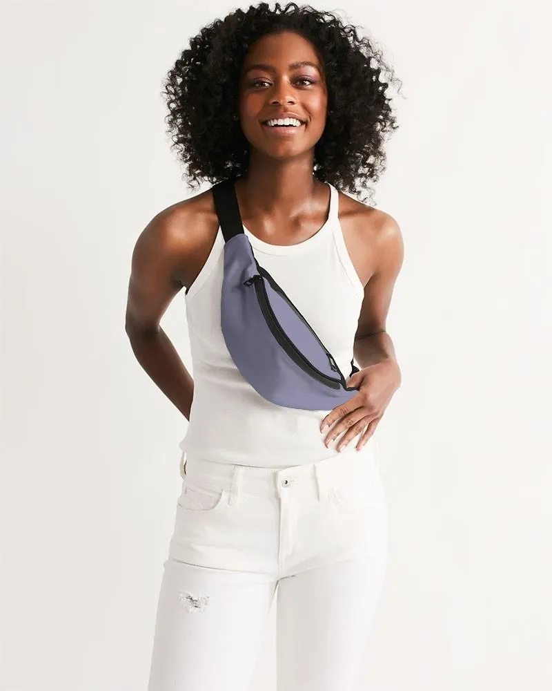 Shaded Pale Pastel Blue Gray Belt Bag | C30M30Y0K30